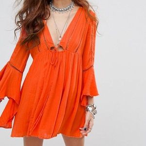Free People- Flare sleeve dress